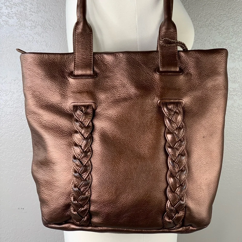 Tosca Blu Italian Leather Tote Style Handbag